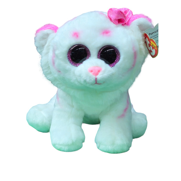 TY Beanie Boos Baby 9'' VelveTy Purrcilla Retired ☆BNWT☆ - Picture 1 of 10